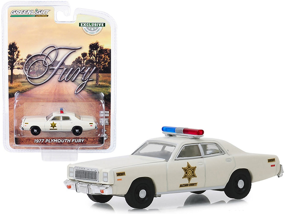 1977 Plymouith Fury - Hazzard County Sherif -  Duke of Hazzard   (Hobby Exclusive) 1/64 Greenlight 30110  Passion Diecast 