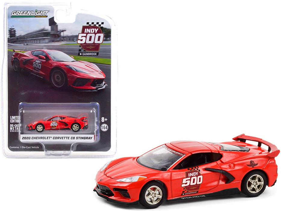 2020 Chevrolet Corvette C8 Stingray Coupe - 104th  Indianapolis 500 Official Pace Car - greenlight 1/64  Hobby Exclusive - 30227