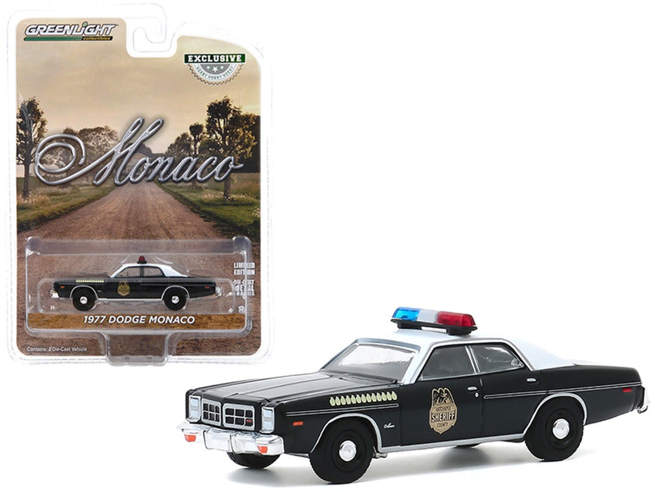 1977 Dodge Monaco - Hatchapee County Sheriff  -   greenlight 1/64   Hobby Exclusif - 30152 -  Passion Diecast 