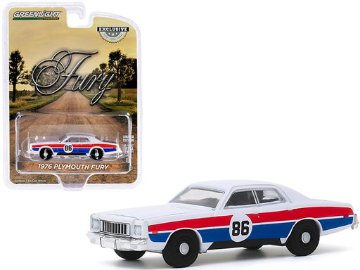 1976 Plymouth Fury - Hazzard County Road Rally  n° 86 - Greenlight 1/64 Hobby Exclusive - 30156 - Passion Diecast 