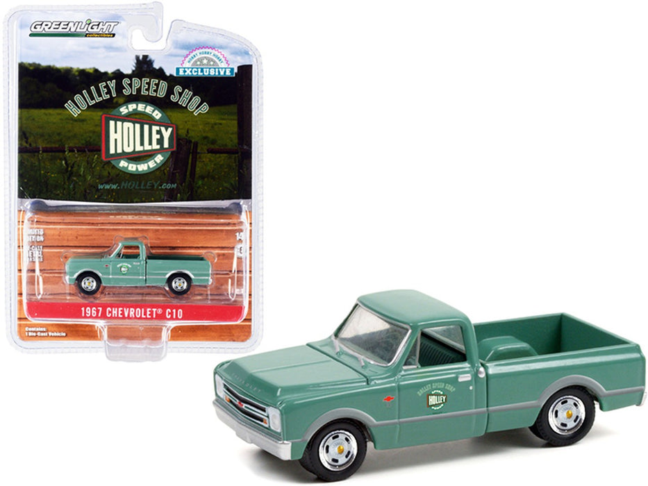 Holley Speed Shop - 1967 Chevrolet C-10 Short Bed - Hobby Exclusive - 1/64 Greenlight - 30307  Passion Diecast