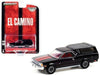 1981 Chevrolet El Camino with Camper Shell in Black with Red Stripes - Hobby Exclusive - 1/64 Greenlight - 30310
