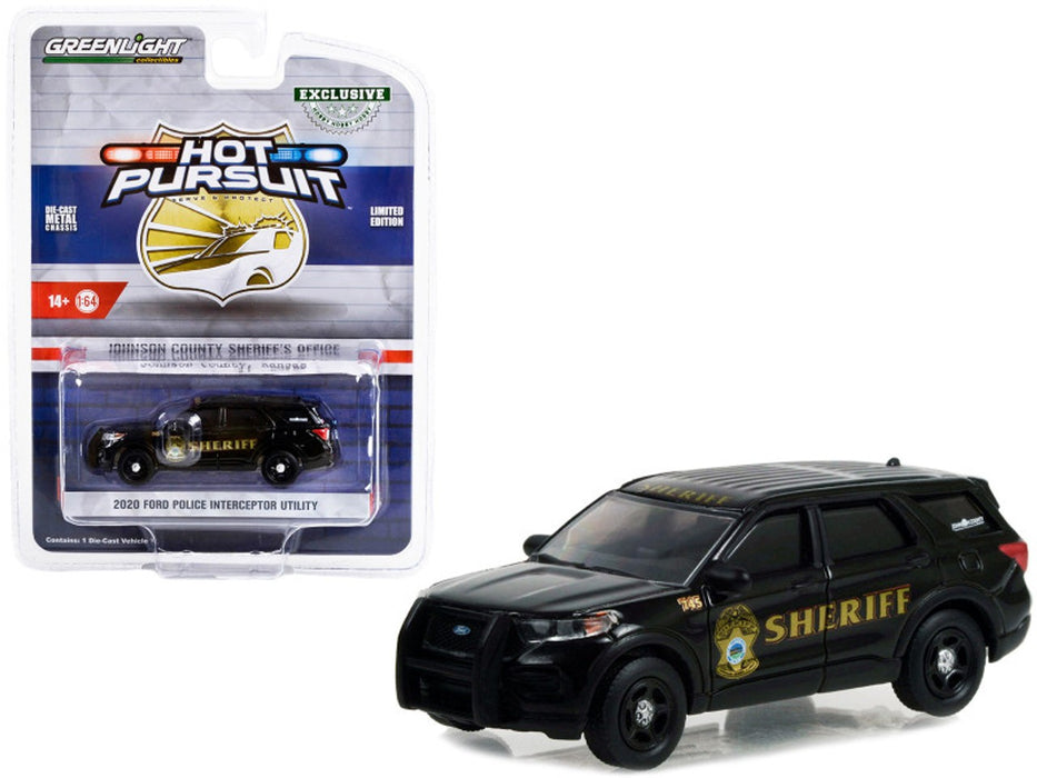Johnson County, Kansas Sheriff - 2020 Ford Police Interceptor Utility - Hobby Exclusive - 1/64 Greenlight - 30355