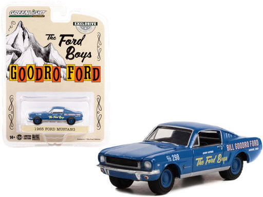 "The Ford Boys" Bill Goodro Ford, Denver, Colorado - 1965 Ford Mustang Fastback - Hobby Exclusive - 1/64 Greenlight - 30366