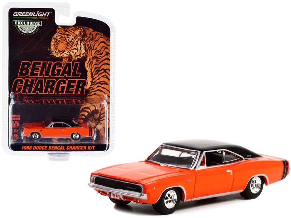 1968 Dodge Bengal Charger one of 50 Bengal Chargers ordered through Tom Kneer Ohio - Hobby Exclusive - 1/64 Greenlight - 30375