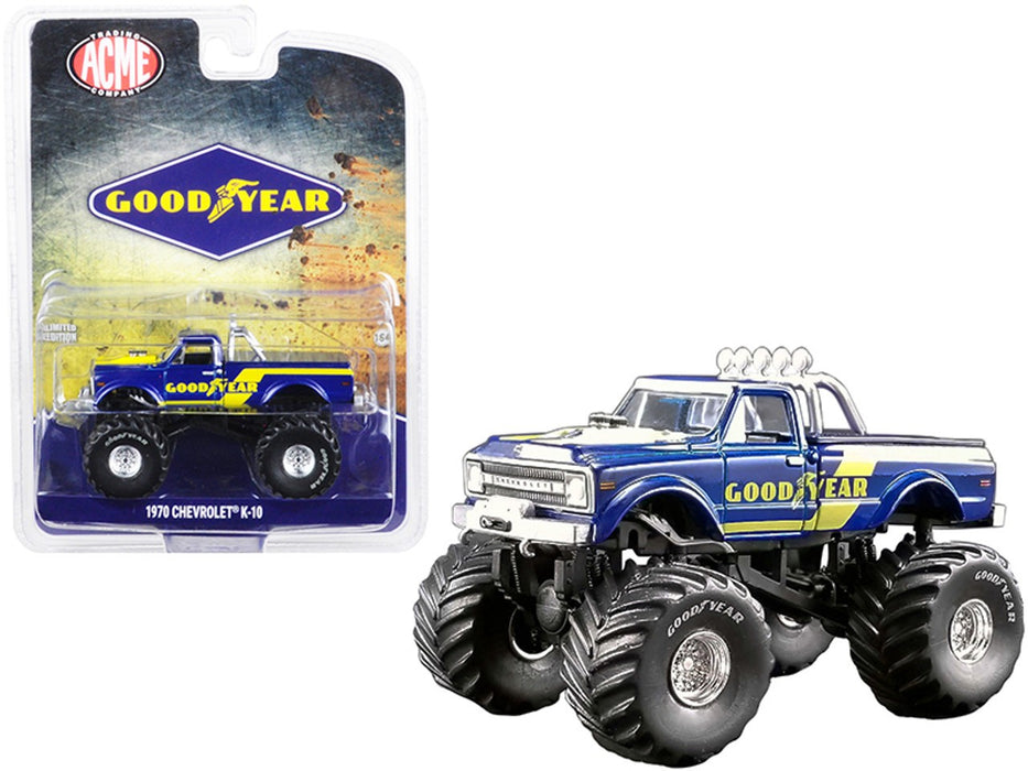 CHEVROLET K-10 1970 - MONSTER TRUCK - GOODYEAR  ACME 1-64  51267  Passion Diecast