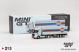 Mercedes-Benz Actros With 40 Ft Container - GULF  -   MINI GT 1/64  -  MGT00213 - Passion Diecast