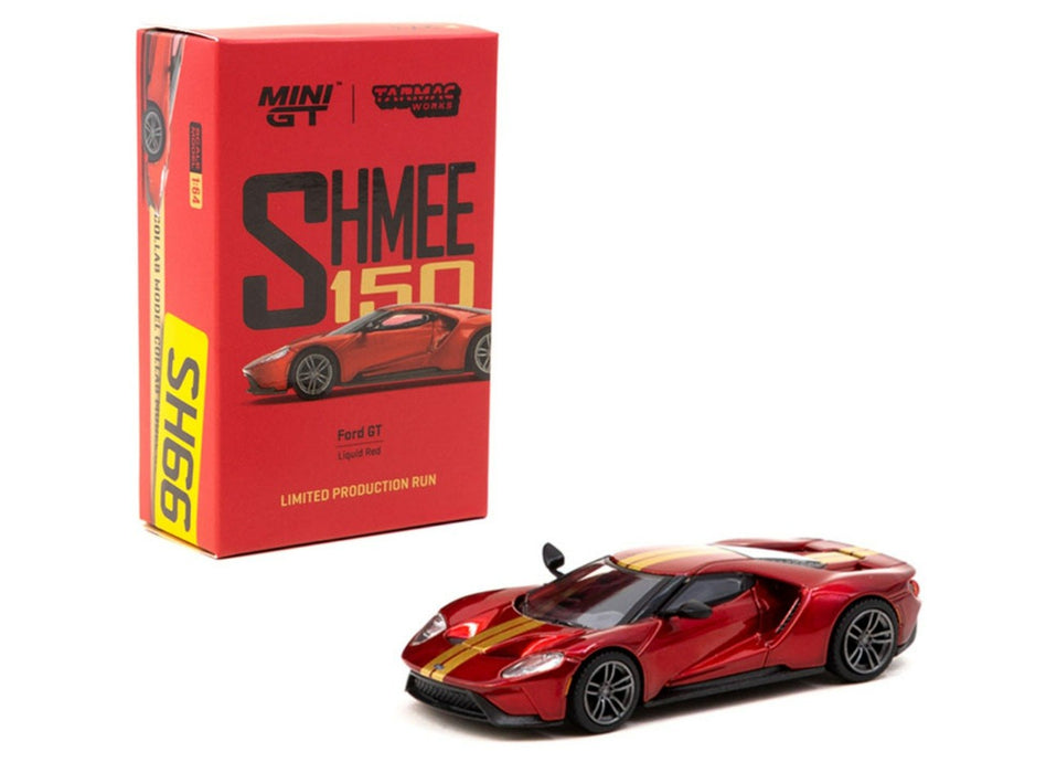 Ford GT Liquid Red - Tarmac Works Mini GT & SHMEE 150 - 1/64 - MGT00273-L - Passion Diecast 
