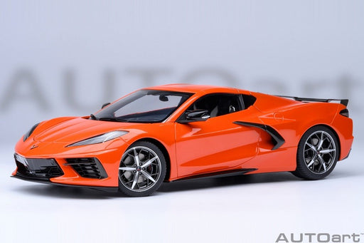 Chevrolet Corvette C8 Stingray Z51 Sebring Orange - Autoart 1/18 - 71283 - Passion Diecast 