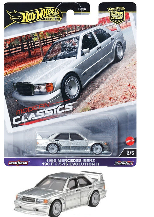 Car Culture 2024 E - 1990 Mercedes-Benz 190 E 2.5 -16 Evolution II - Modern Classics - Hot Wheels 1:64 - HRV98 - Passion Diecast