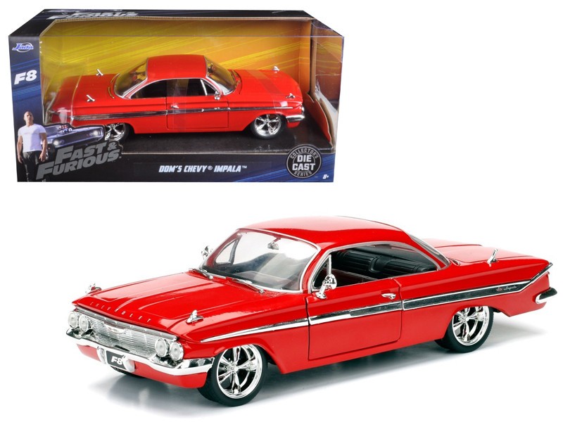 1961 DOM'S CHEVROLET IMPALA FAST & FURIOUS - JADA 1/24 - 98426 - Passion Diecast