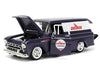 1957 Chevrolet Suburban with Chevron Gas Pump – Blue – Just Trucks - Jada - 1/24 -  35044