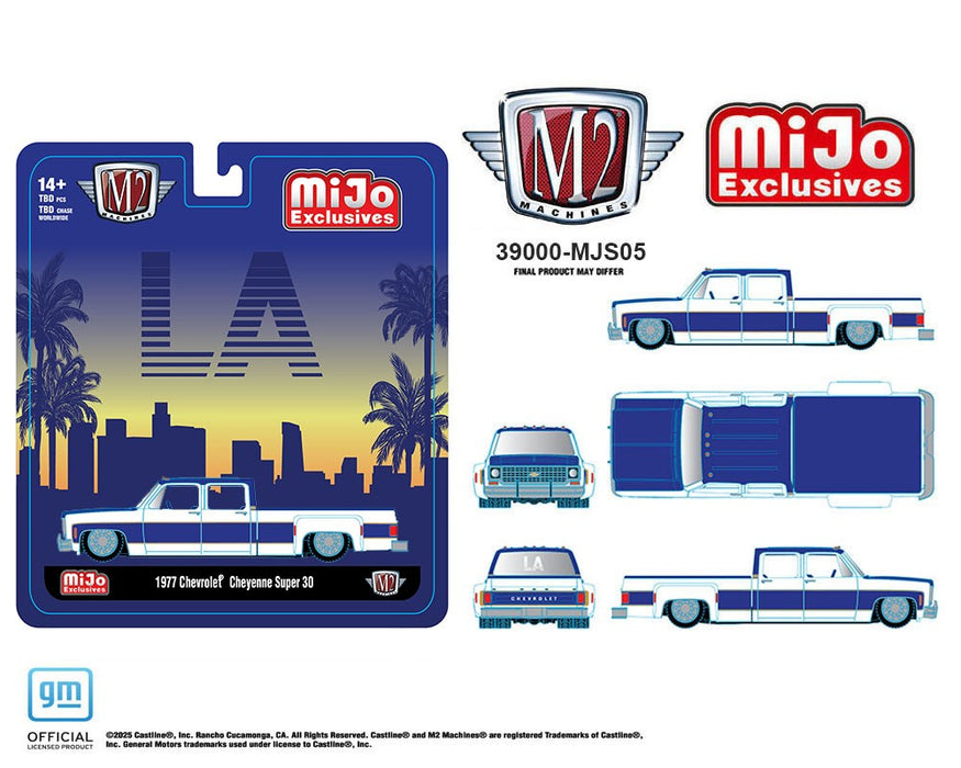 1977 Chevrolet Cheyenne Super 30 LA - White - M2 Machine - 1:64 - 39000-MJS05