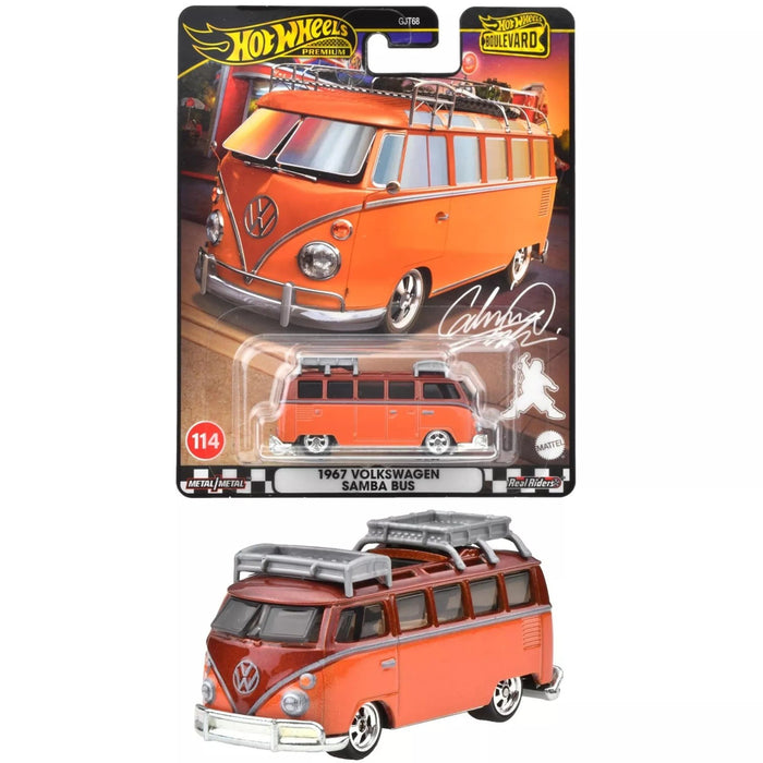 ( Web Only )  Boulevard '67 Volkswagen Samba Bus - Hot Wheels 1:64 - HRT62