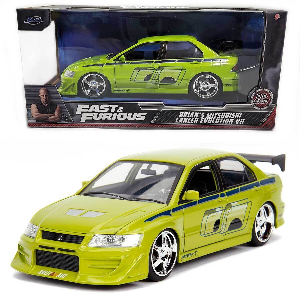 Lancer Infantry 1/24 Fast & Furious - Brian's Mitsubishi Lancer Evolution VII - Jada ...