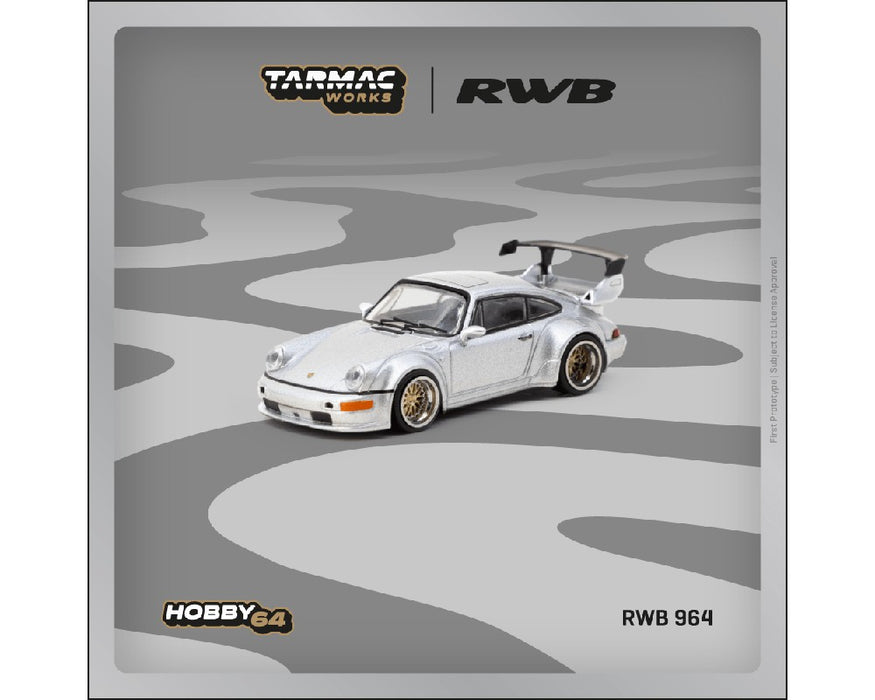 RWB 964 - Silver - Tarmac Works - 1/64 - T64-037-SL Passion Diecast