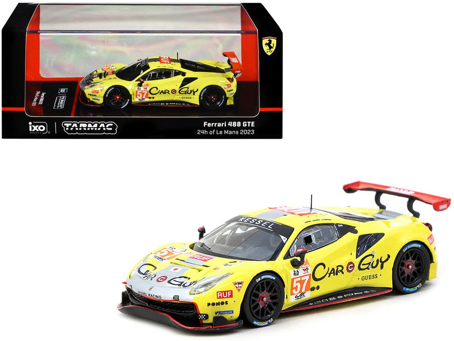 Ferrari 488 GTE No.57 24Hr Le Mans 2023 - Yellow - Tarmac Works - 1/64 - T64-071-23LM57