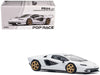 LAMBORGHINI COUNTACH LPI 800-4 BIANCO SIDERALE - Pop Race 1:64 - PR640117 -  Passion Diecast