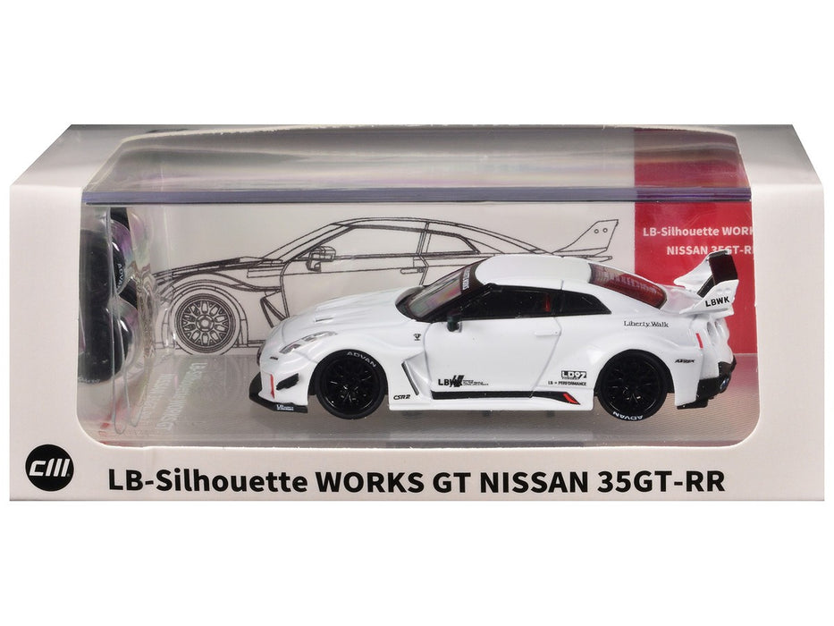 Nissan LBWK Supersilhouette 35GT-RR - White - Limited Edition - CM Model - 1:64 - CM64-35RR-10 Passion Diecast