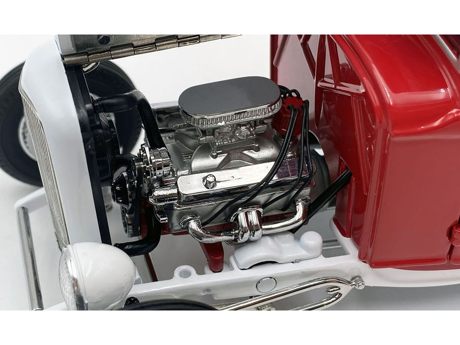 So-Cal Speed Shop - 1932 Ford Hot Rod Pickup Red and White - Estimated production 400 Pieces - ACME - 1/18 - A1804107