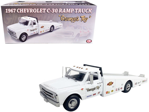 Grumpys Toy - 1967 Chevrolet C-30 Ramp Truck White - Estimated Production 500 pcs - ACME - 1/18 - A1801711