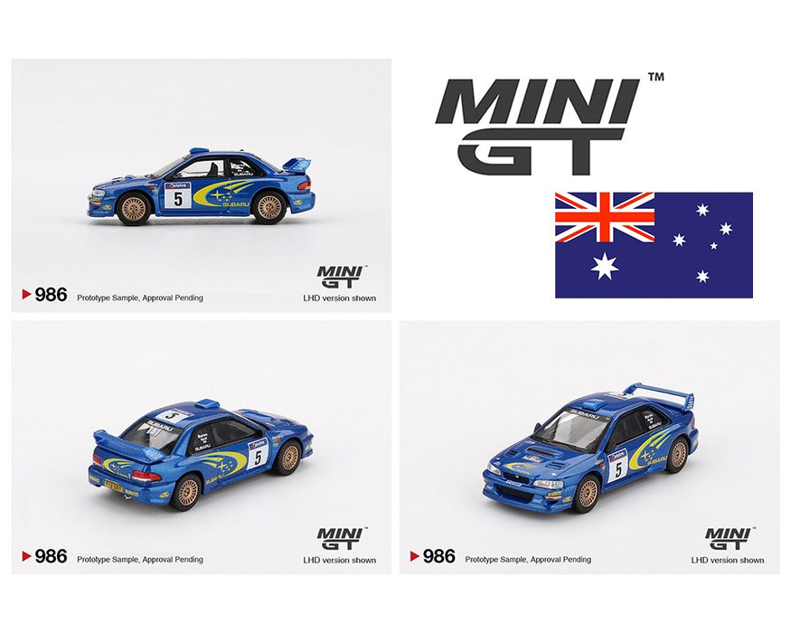 Subaru Impreza WRC99 - No.5 Richard Burns / Robert Reid - Winner 1999 Rally Australia - Mini GT - 1:64 - MGT00986