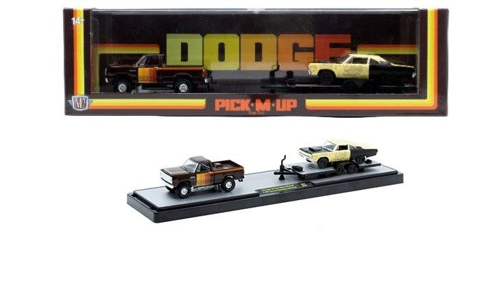 1979 Dodge 150 Power Wagon PICK-M-UP & 1969 Plymouth Road Runner 440 6-Pack - M2 1/64 - 36000-84 A