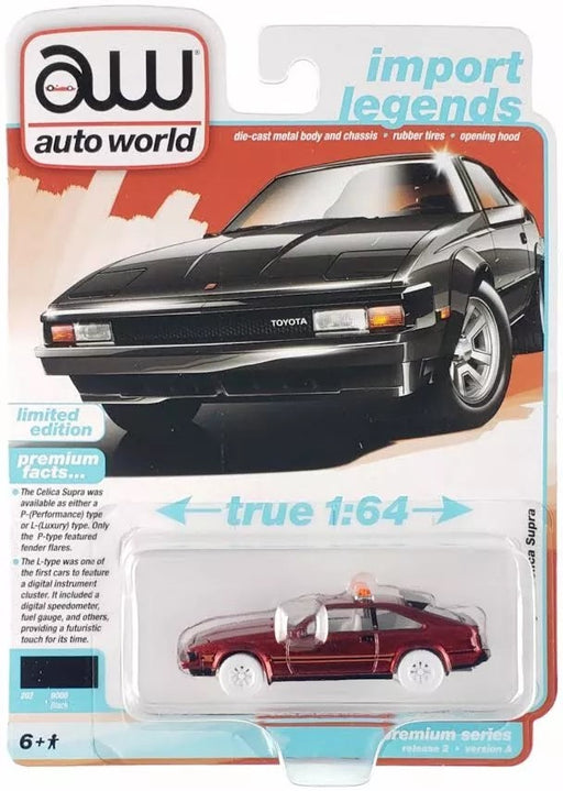 CHASE CAR 1983 Toyota Celica Supra in Gloss Black - Auto World - 1/64 - AWSP166 AGR