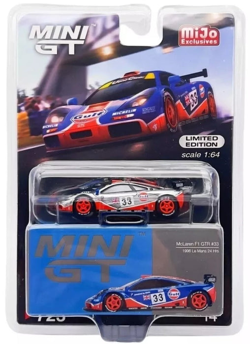 CHASE CAR McLaren F1 GTR No.33 1996 Le Mans 24Hr GULF - Blue - Mini GT - 1:64 - MGT00723GR