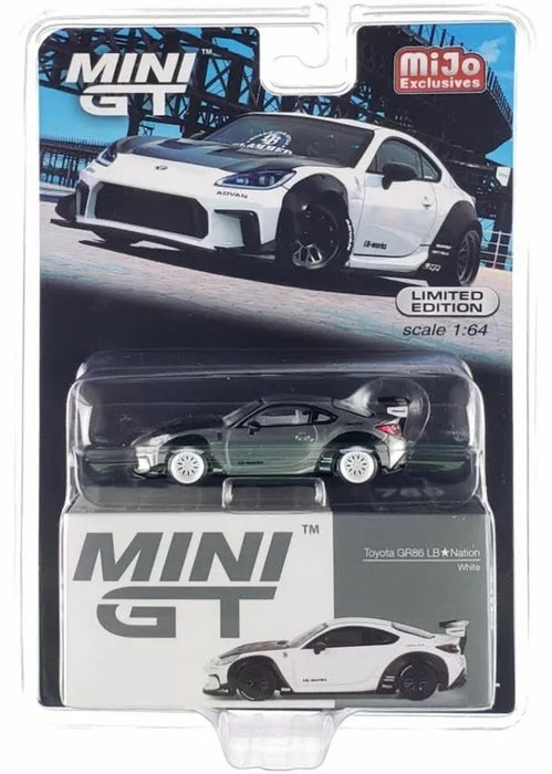 CHASE CAR Toyota GR86 LB★Nation White - Mini GT - 1:64 - MGT00769GR