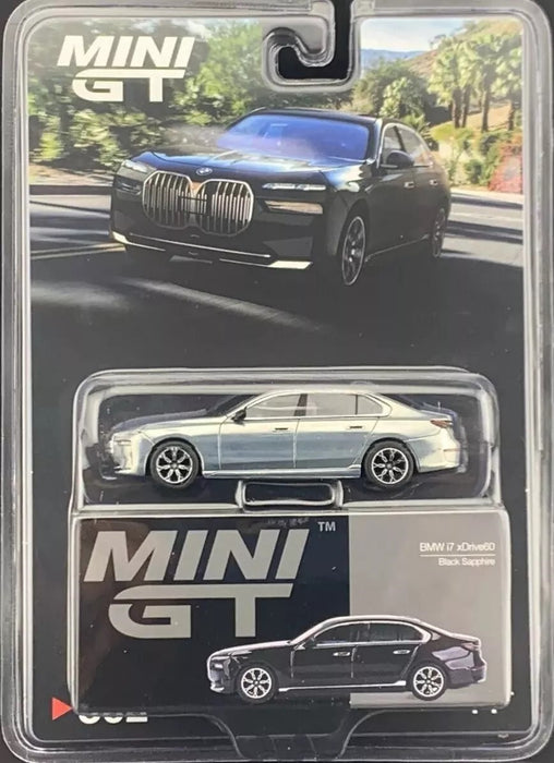 CHASE CAR BMW i7 eDrive50 Black Sapphire - Mini GT - 1:64 - MGT00802GR