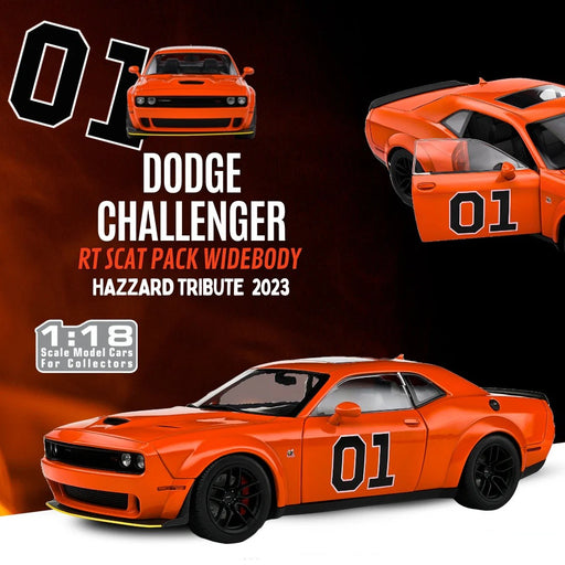 Dodge Challenger R/T Scat Pack Widebody Orange - Solido - 1/18 - S1805713 - Passion Diecast 