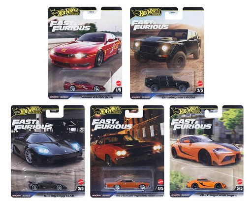 Fast & Furious Premium 2025 L Assortment - Set Of 5 Cars - HNW46-956L -  Passion Diecast