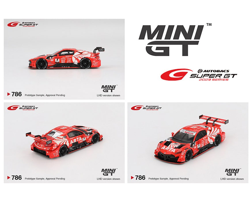 Japan Exclusive Honda NSX-GT Type S GT500 No.8 ARTA MUGEN ARTA 2023 SUPER GT Series - Mini GT - 1:64 - MGT00786