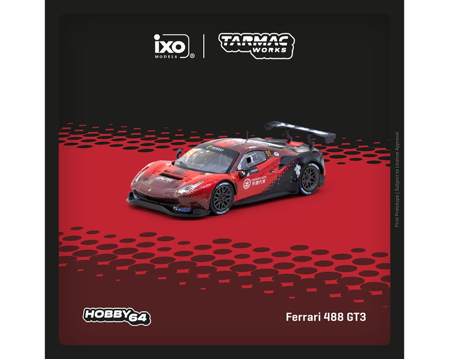 Ferrari 488 GT3 No.51 Macau GT Cup 2022 - Tarmac Works - 1/64 - T64-072-22MGP51 Passion Diecast