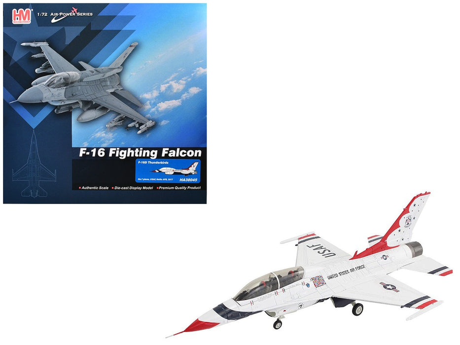 Lockheed F-16D Fighting Falcon / USAF Thunderbirds no. 7, Nellis AFB, NV, 2017 / Hobby Master 1:72 HA38045