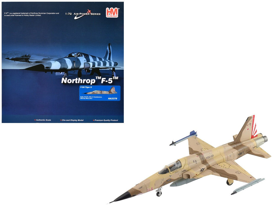 Northrop F-5N Tiger II / USN VFC-111 Sun Downers, NAS Key West, FL, 2013 / Hobby Master 1:72 HA3378