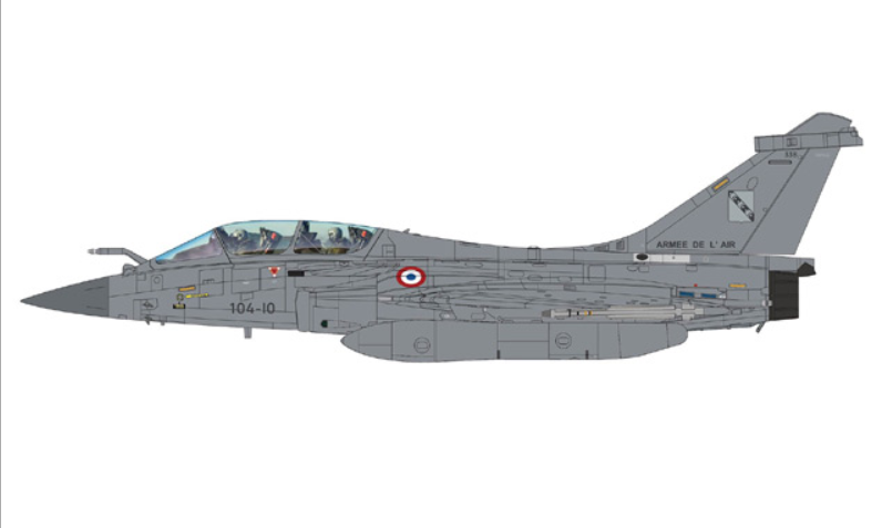 Dassault Rafale B / Armee de l'Air, no. 4-FG, Op. Chammal 2015, + SCALP Missiles / Hobby Master 1:72  HA9611