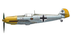 (Preorder) Messerschmitt Bf 109E / Luftwaffe 4/JG 26, Horst Perez, Battle of Britain 1940 / Hobby Master 1:48 HA8730
