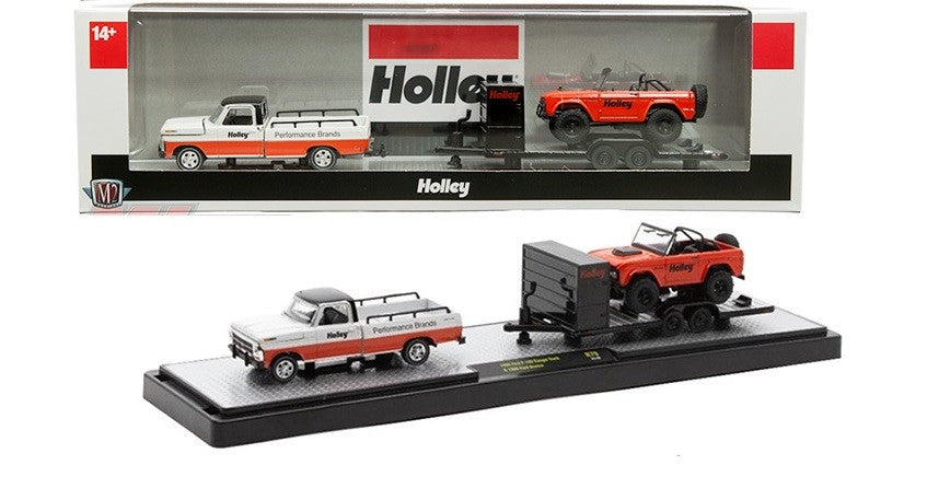 Holley-themed 1969 Ford Ranger Truck and 1966 Ford Bronco - M2 1/64 - 36000-79 A