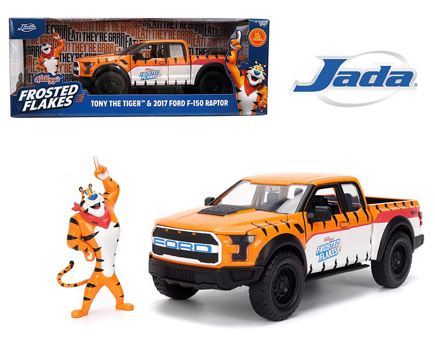 Kelloggs Frosted Flakes Tony the Tiger & 2017 Ford F-150 Raptor - Hollywood Rides - Jada - 1/24 - 35470