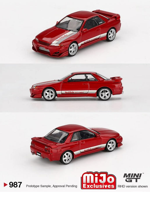 Nissan Skyline GT-R (R32) VeilSide Combat C-I Gem Red - Mini GT - 1:64 - MGT00987 Passion Diecast