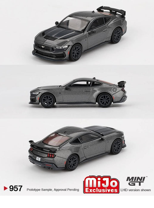 Ford Mustang Dark Horse 2024 Carbonized Gray - Mini GT - 1:64 - MGT00957 Passion Diecast