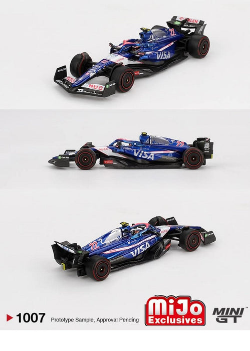 RB VCARB 01 No.22 Yuki Tsunoda 2024 F1 2024 Bahrain GP - Mini GT - 1:64 - MGT01007 Passion Diecast