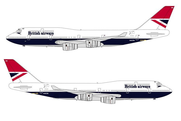 British Airways Boeing 747-400 "Negus" / G-CIVB / Inflight 200 / 1:200 / BA100-747-BA