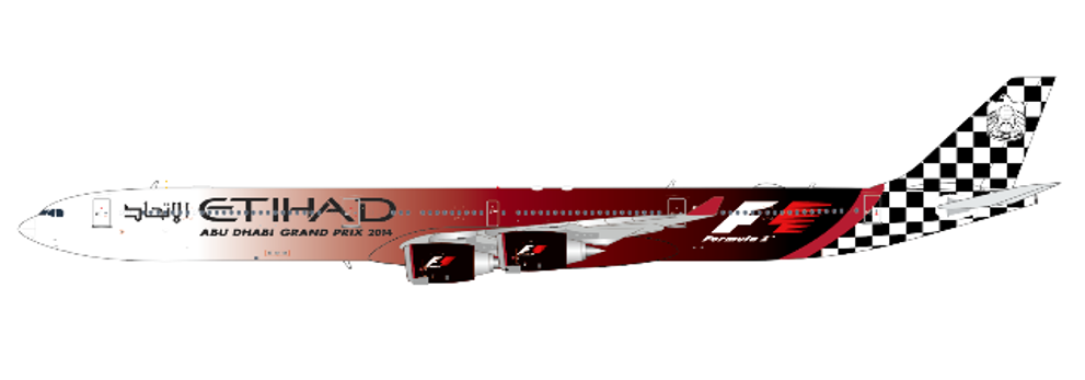Ethiad Airways Airbus A340-600 "Formula 1" / A6-EHJ /  JC Wings / 1:400 / XX40385