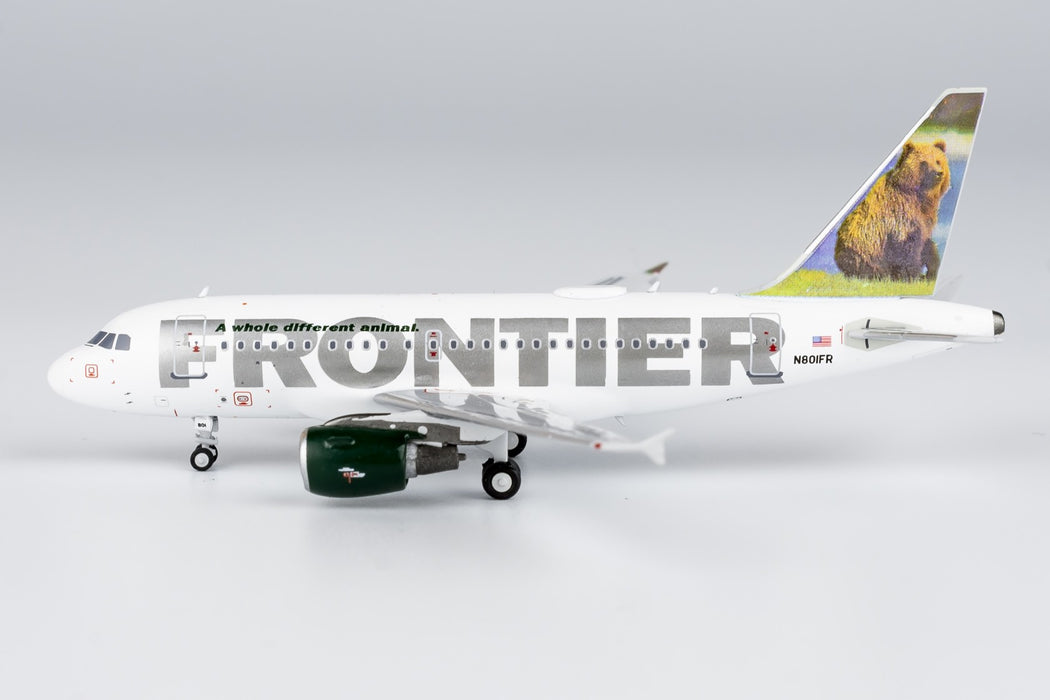 Frontier Airlines Airbus A318-100 "Grizzly Bear" / N801FR /  NG Models 1:400 / NG48009