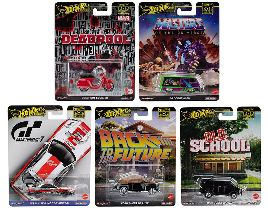 Pop Culture 2025 Mattel Brands - Assortment case 5 - Set Of 5 Cars - HXD63-956J -  Passion Diecast