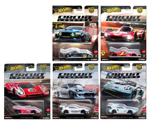 Hot Wheels - Car Culture - 1:64 - 2025 HW Circuit Legends - Release K - Set Of 5 Cars - FPY86-961K - Passion Diecast