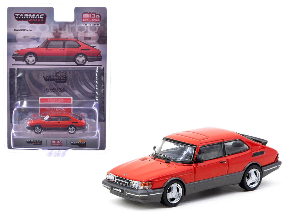 Saab 900 Turbo - Red - Tarmac Cards - Tarmac Works - 1/64 - T64G-056-RE
